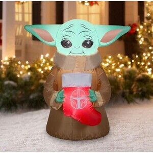 4.5ft Disney Star Wars The Mandalorian: The Child Grogu Holiday Inflatable